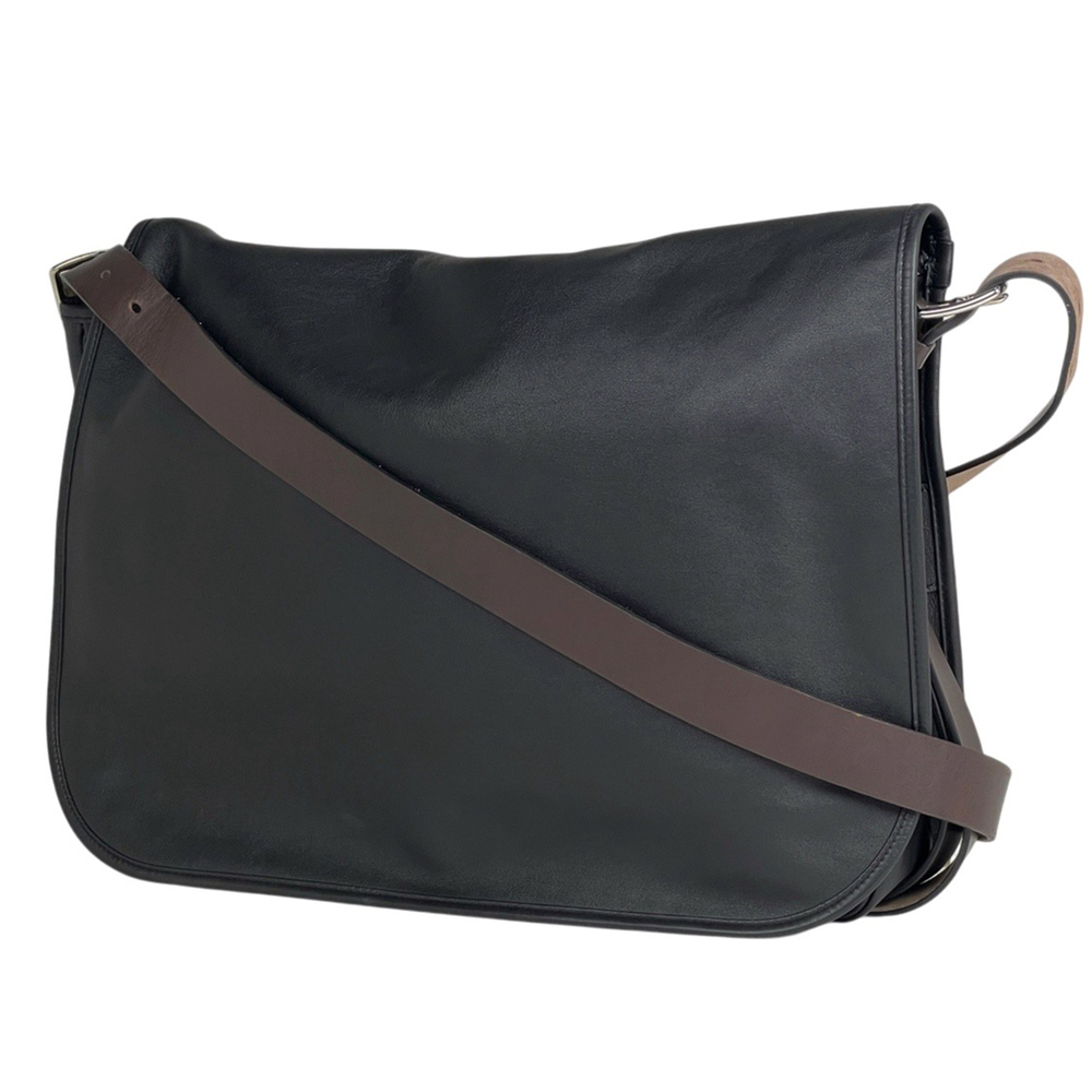 Hermes HERMES Balda 43 Shoulder Bag Vosikkim Black B Men's